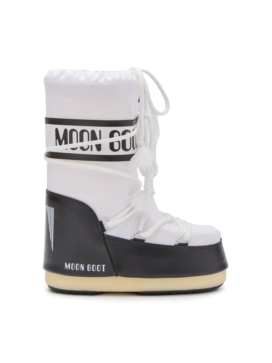 Ботинки Icon Two-Tone Moon Boot, черный/белый