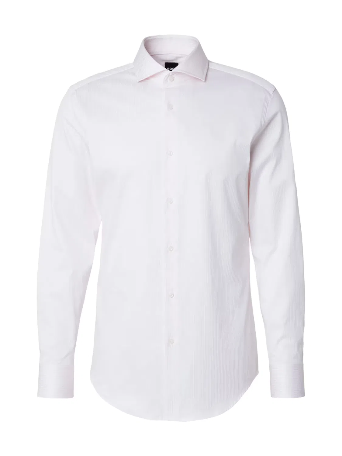 Рубашка Boss Slim fit на пуговицах HANK пастельно-розового цвета