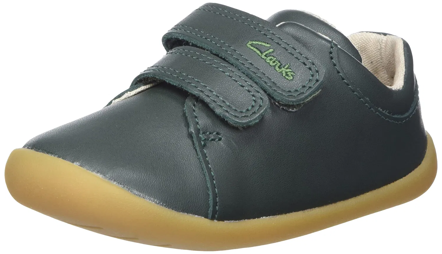 Детские кроссовки для мальчиков с Leather Roamer Craft T Clarks, Green Leather