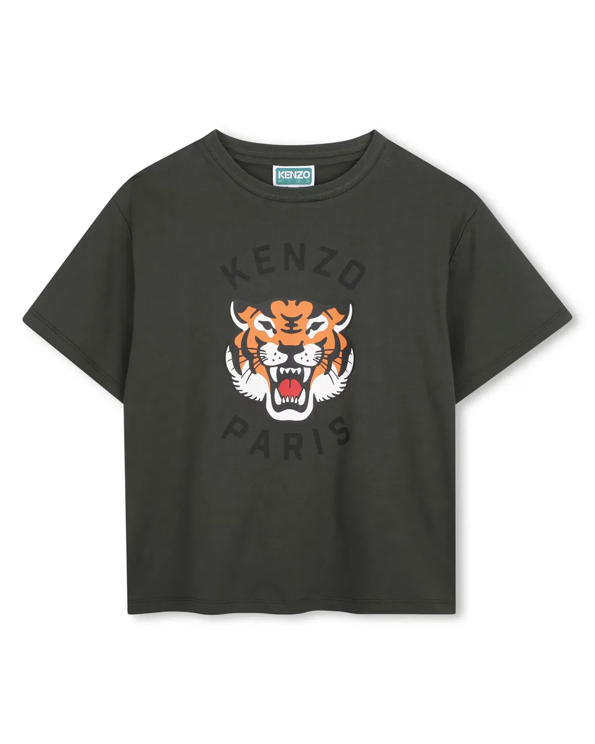 Детская футболка с коротким рукавом с принтом Kenzo Kids, Verde
