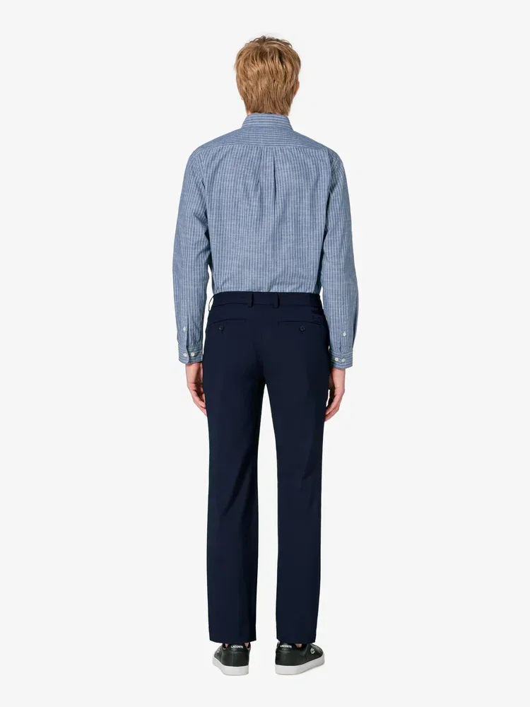 Брюки-слим LACOSTE Easy, Navy — фото 3