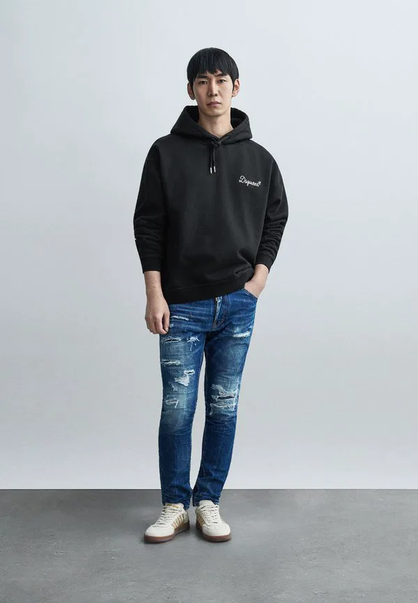 Толстовка signature relax fit Dsquared2, Black — фото 2