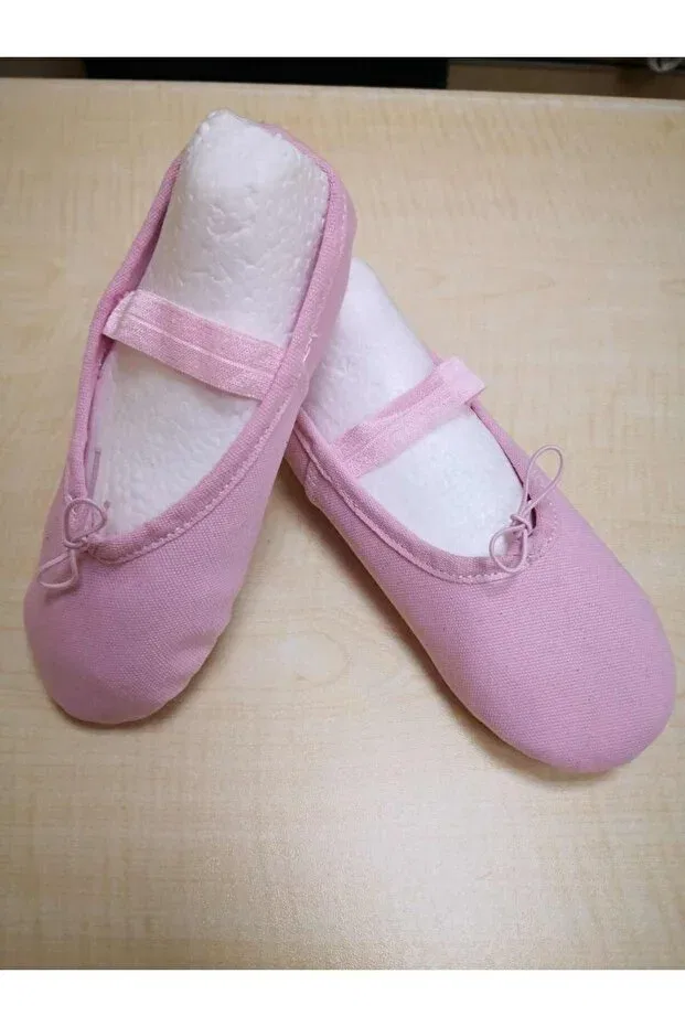 Детские балетки для девочек хлопковые Rhytmine, Pink — фото 2