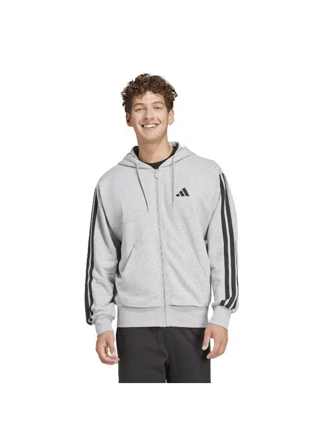 Худи на молнии с длинным рукавом Essentials Adidas, серый