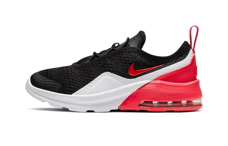 Детские кроссовки Nike Air Max Motion с длинной шнуровкой, Black White Red