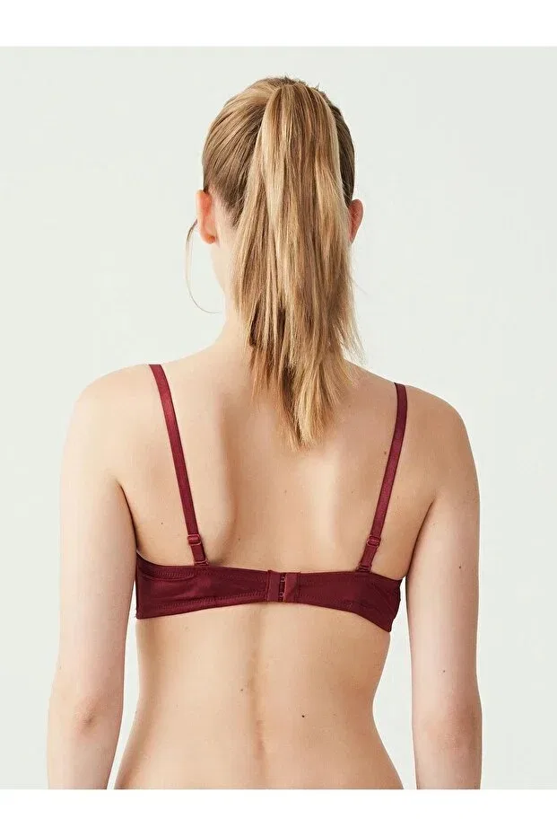 Женский бюстгальтер без бретелек U.S. Polo Assn., Burgundy — фото 3