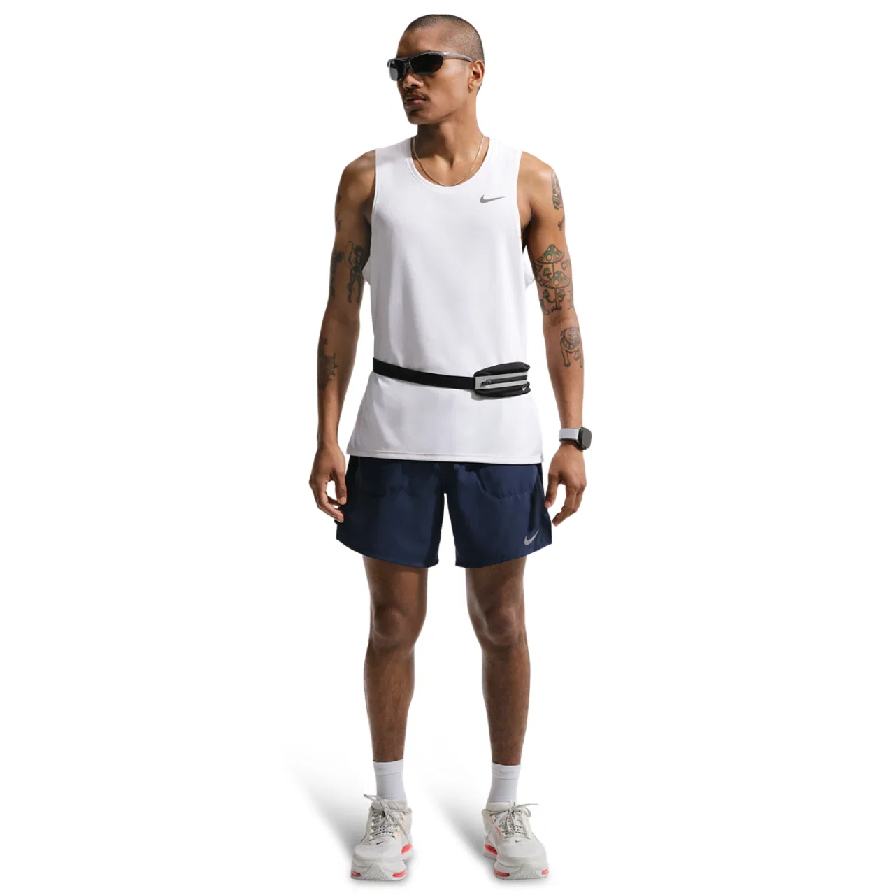 Мужские шорты с длинным рукавом Nike Dri-FIT Stride 2in1, Midnight Navy Reflective Silver — фото 4