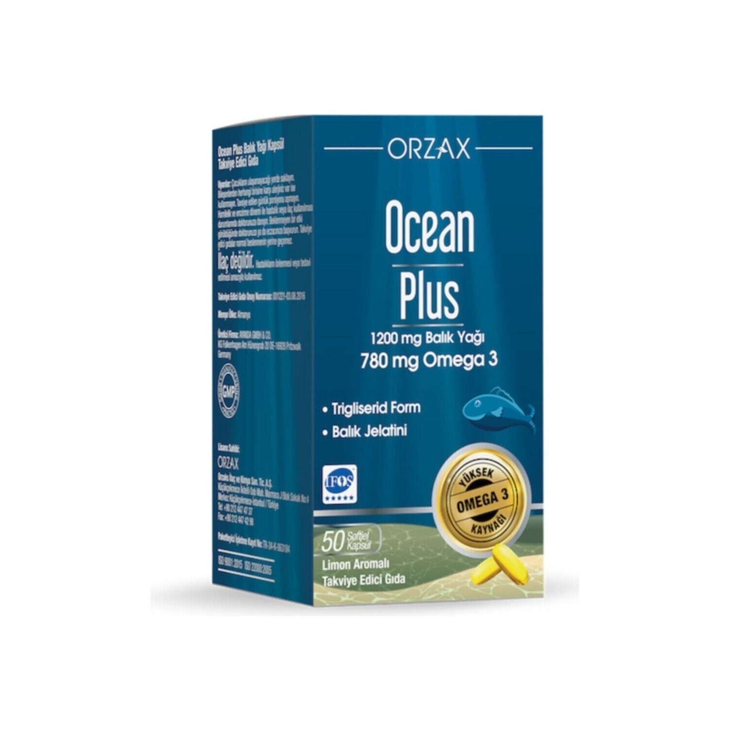 

Омега-3 плюс Ocean 1200 мг, 50 капсул