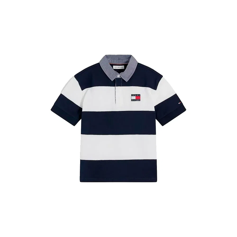 Детская футболка-поло с принтом Tommy hilfiger, Blue — фото 3