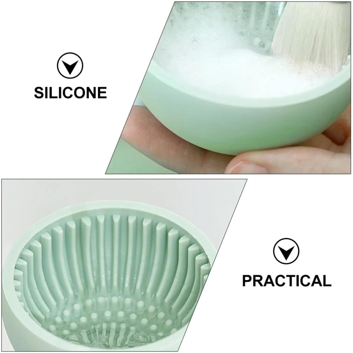 Пинцель для очистки кистей Silicone, NUOBESTY, 6.5x6.5x5 см, Random Color — фото 3