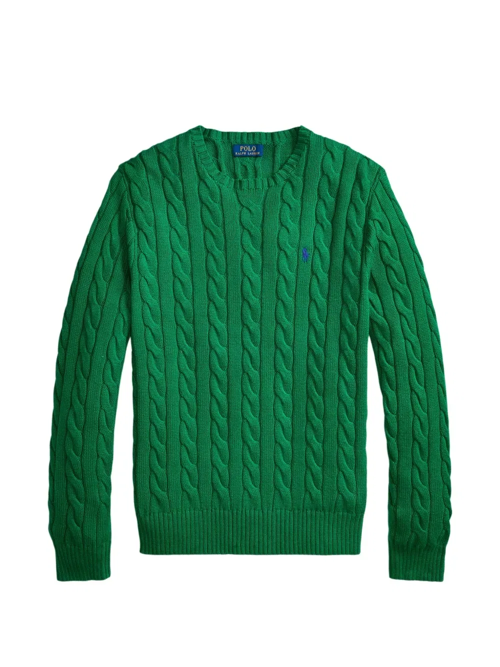 Вязаный свитер с вышивкой Pony Polo Ralph Lauren, зеленый