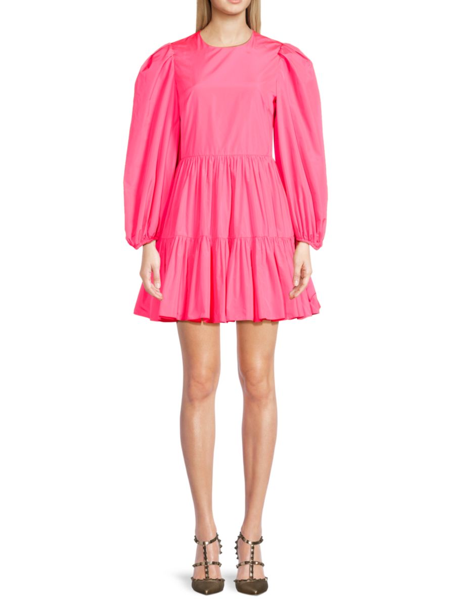

Многоярусное мини-платье Valentino, розовый