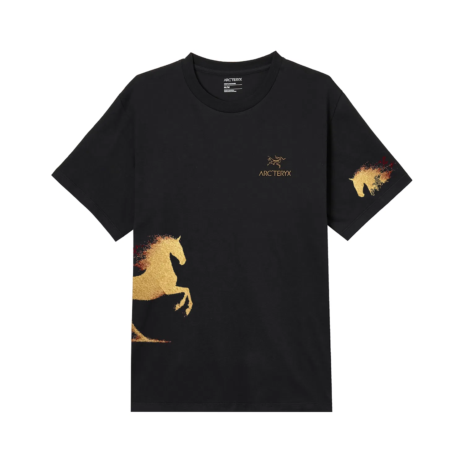 Футболка с круглым вырезом, тонкая, Arcteryx, Black