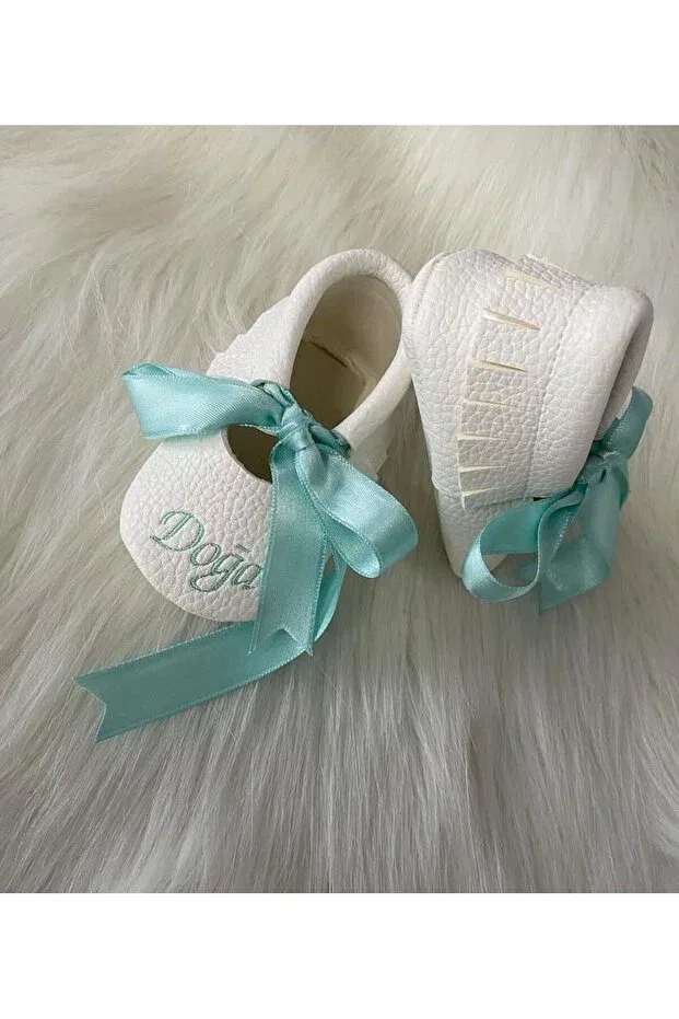 Детские мокасины для девочек с имитацией кожи Betülün Diktikleri, Off White