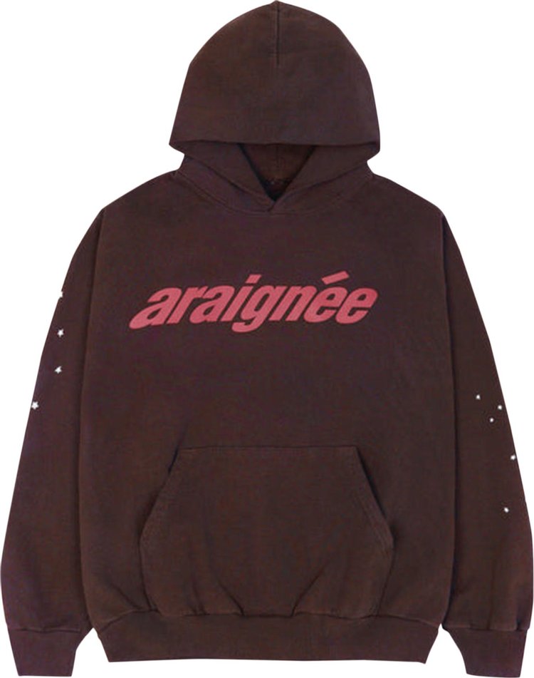 Худи Sp5der Araignee Hoodie 'Brown', коричневый - фото