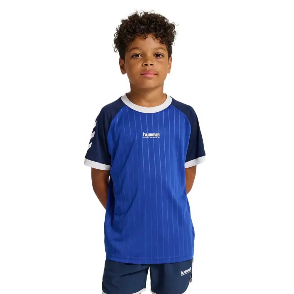 Детская футболка с коротким рукавом Stripe Hummel, Blue