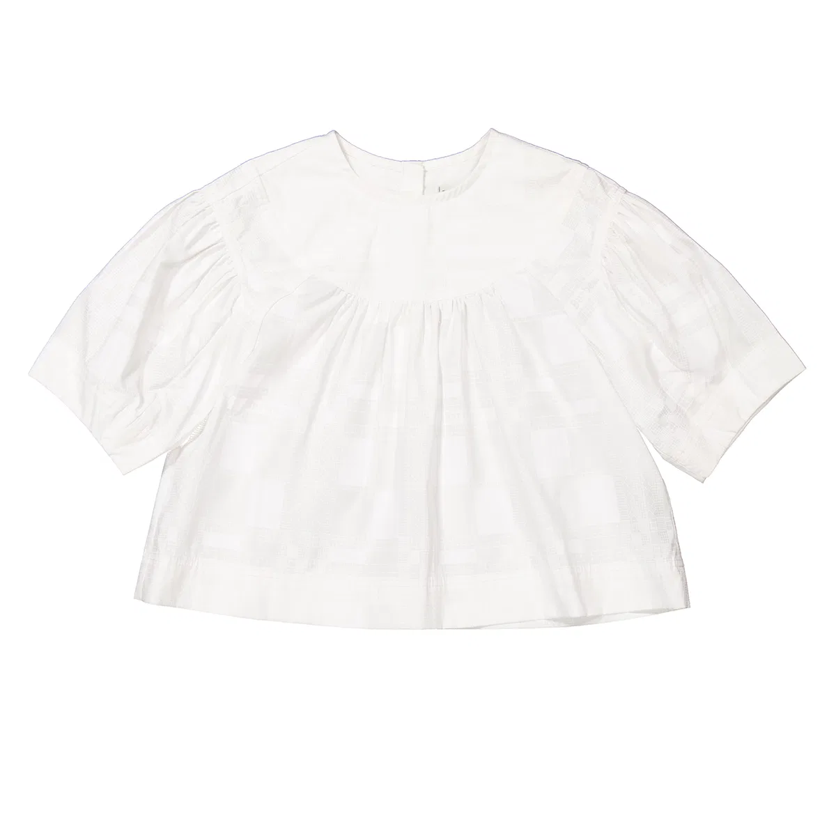 Рубашка из хлопка и шелка с принтом Kids Thomas Bear Burberry, White Ip Pat