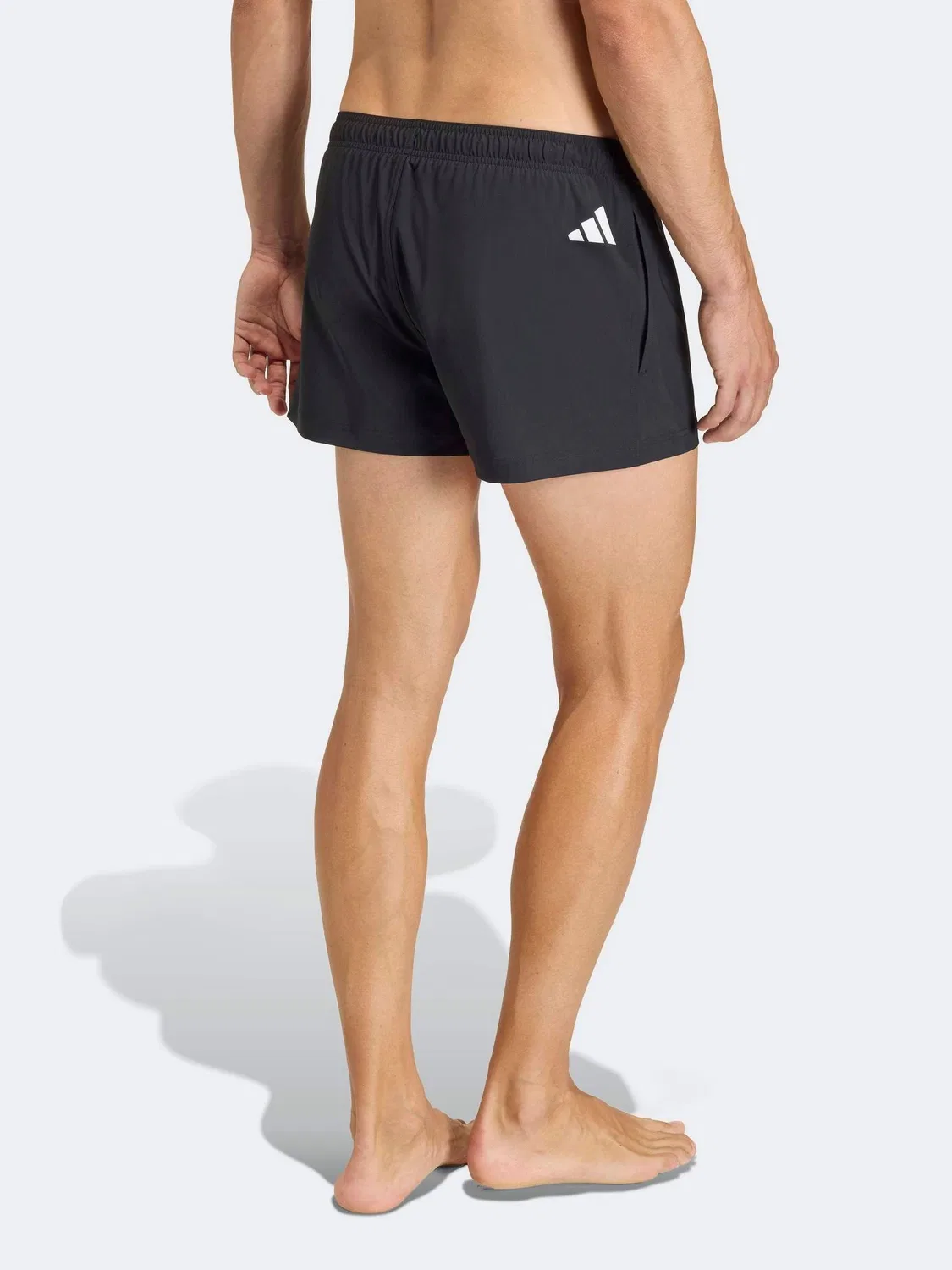 Плавки adidas Logo Stretchy Knit Swim Shorts 3 Inch, черный — фото 2