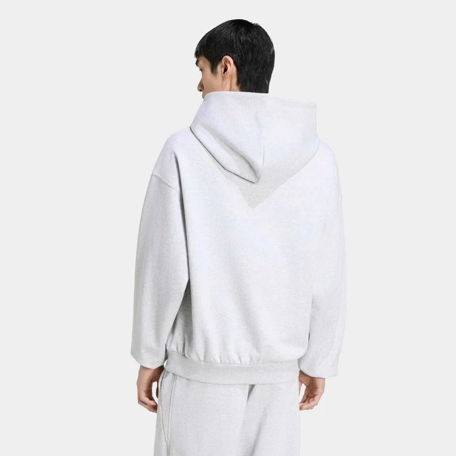 Свитшот спортивный с капюшоном adidas Kit Erkek Gri Sweatshirt (KW2310), Серый — фото 2
