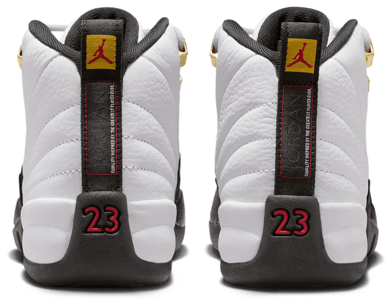 Баскетбольные кроссовки для мальчиков Retro 12 Jordan, цвет White/Taxi/Black — фото 3