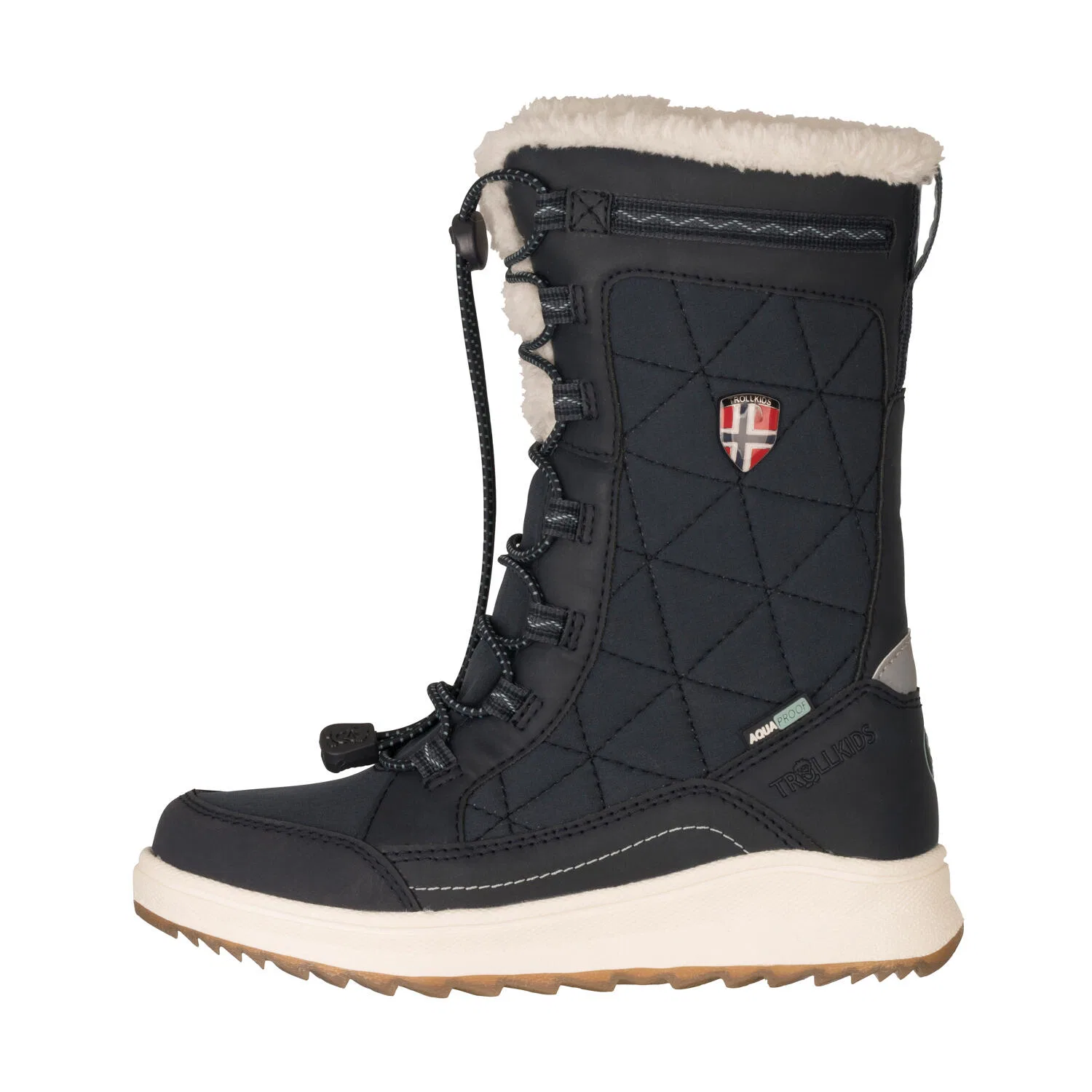 Детские зимние ботинки для девочек с быстрой шнуровкой Girls Arendal Winter Boots PRO Trollkids, Navyblau
