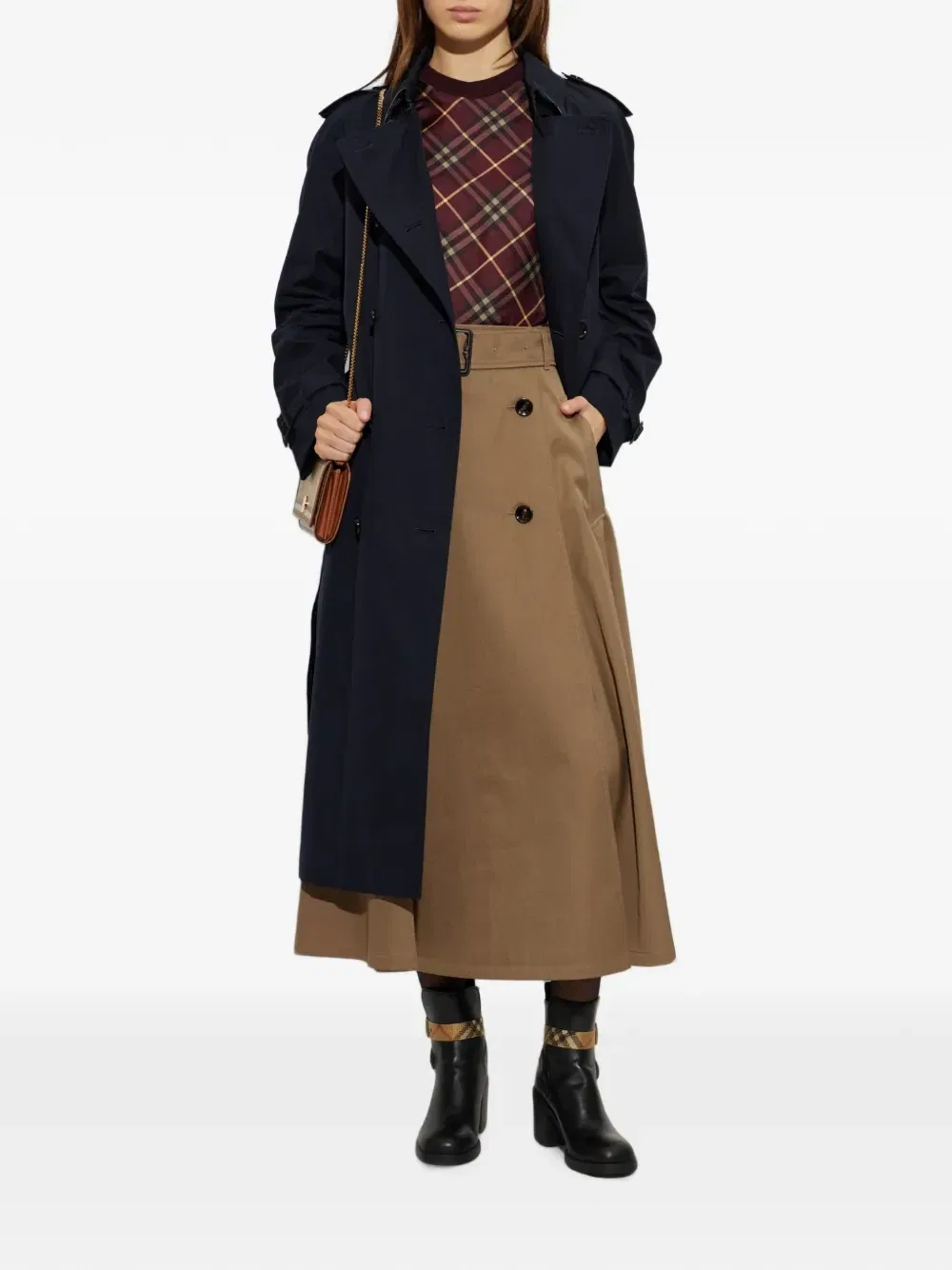 Двубортный тренч Waterloo Burberry, синий — фото 2