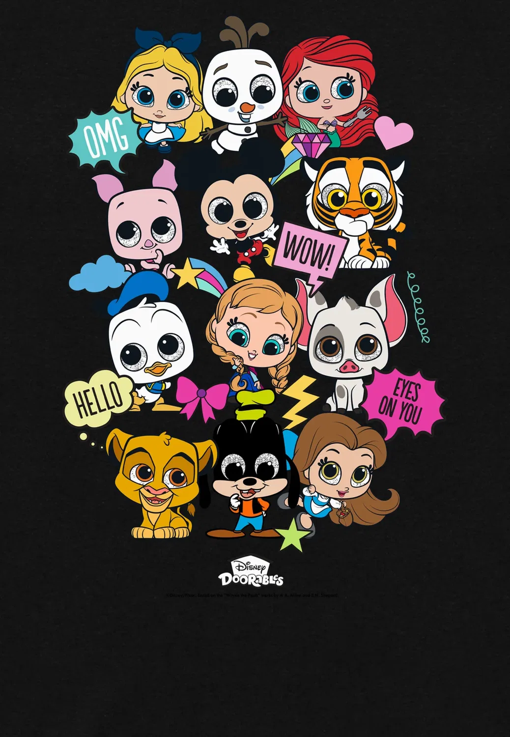 Футболка с принтом Disney - All Together Now Henry Tiger, Black — фото 3