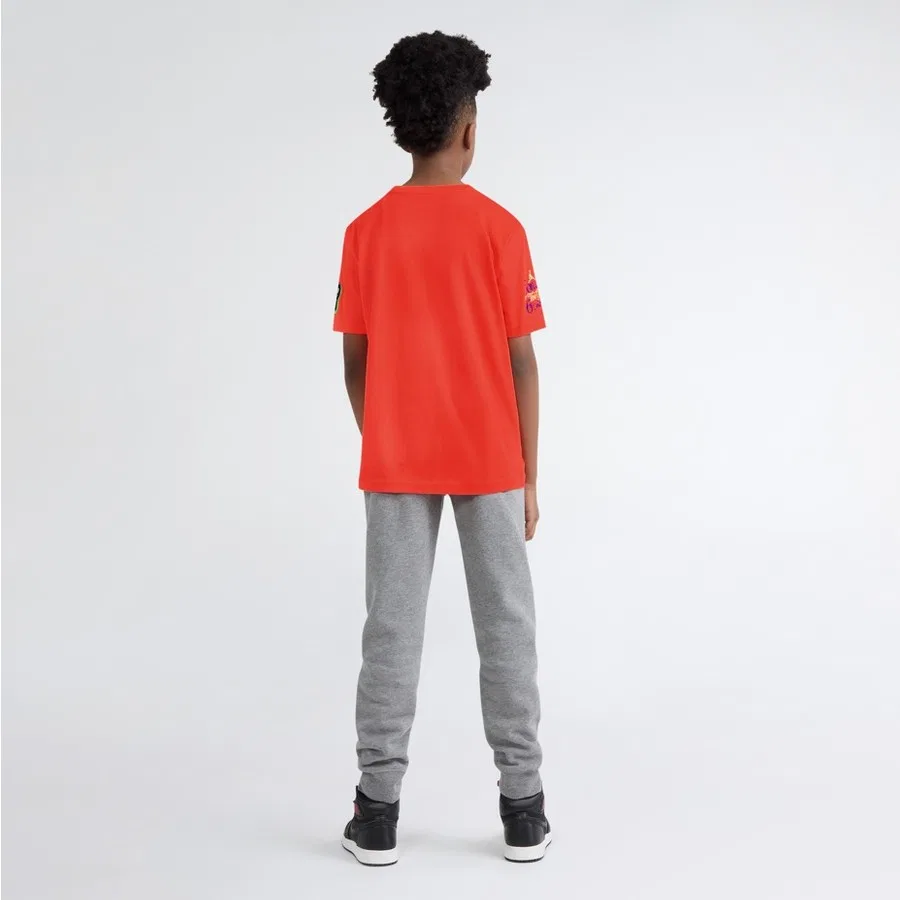 Футболка с коротким рукавом Jordan Jrdn Sports Club Ss Tee Nike, Оранжево-черно-желтый — фото 4