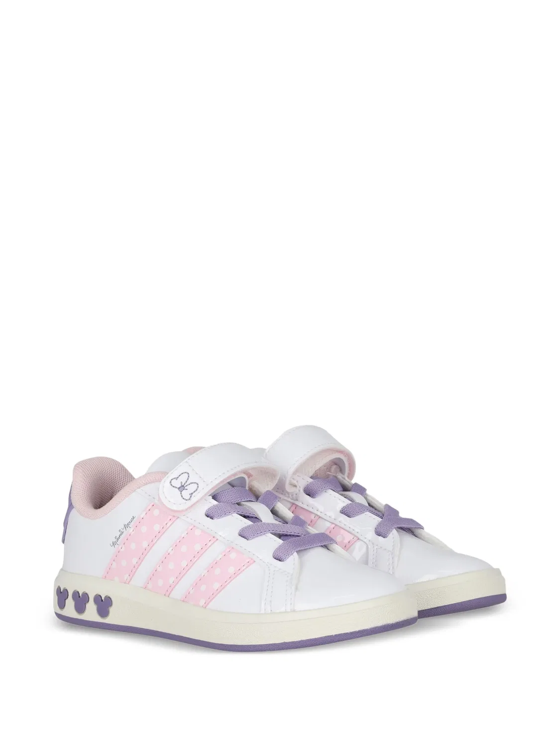 Кроссовки Minnie Mouse на липучках из коллаборации с Disney Adidas Kids, белый