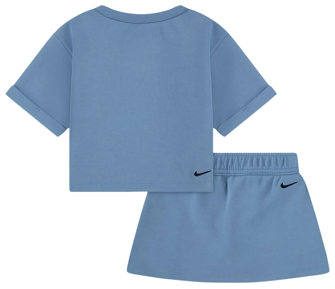 Детский комплект из толстовки и юбки Tech Fleece Nike, синий/черный — фото 2