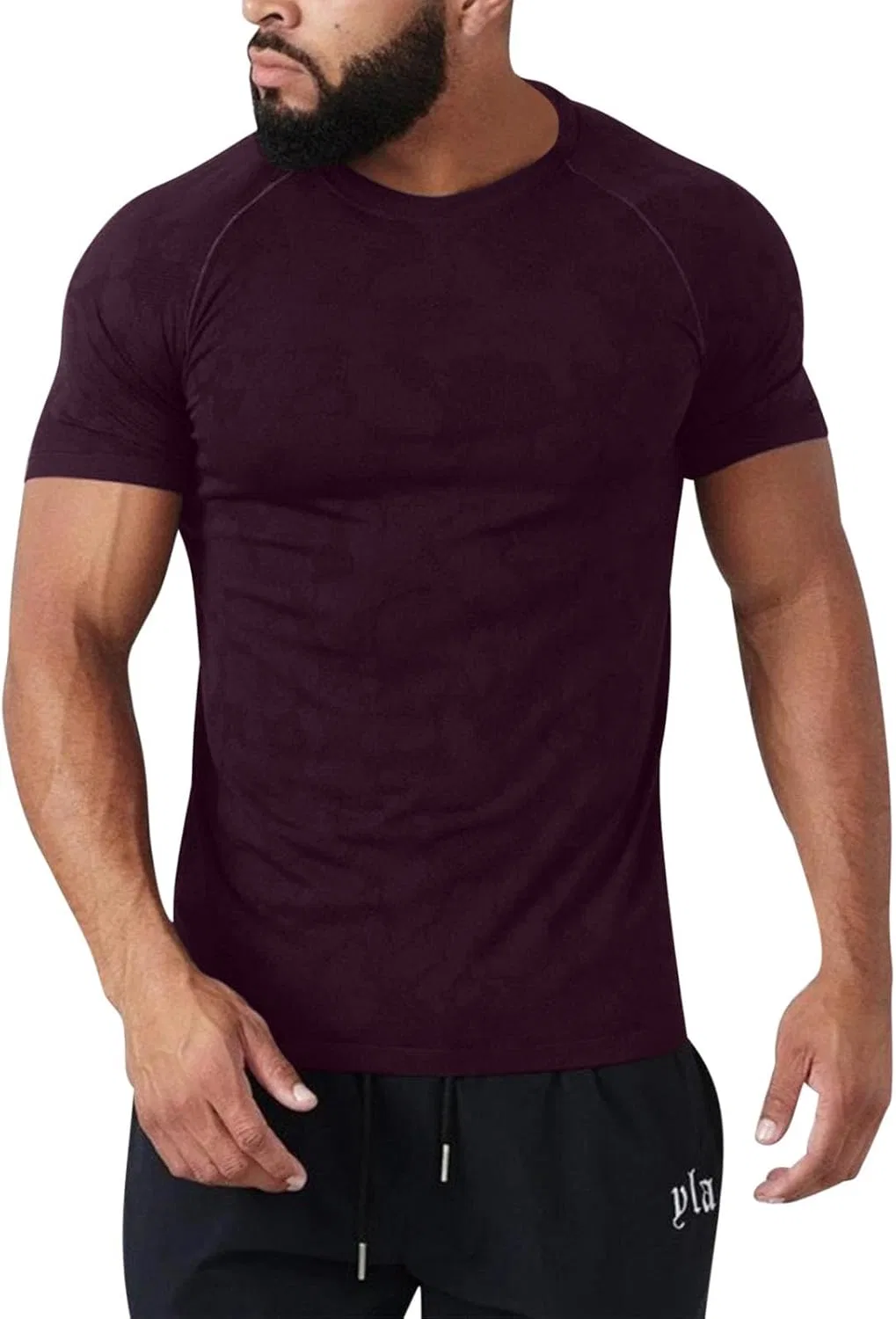 Мужская компрессионная футболка Active Crewneck, Black — фото 2