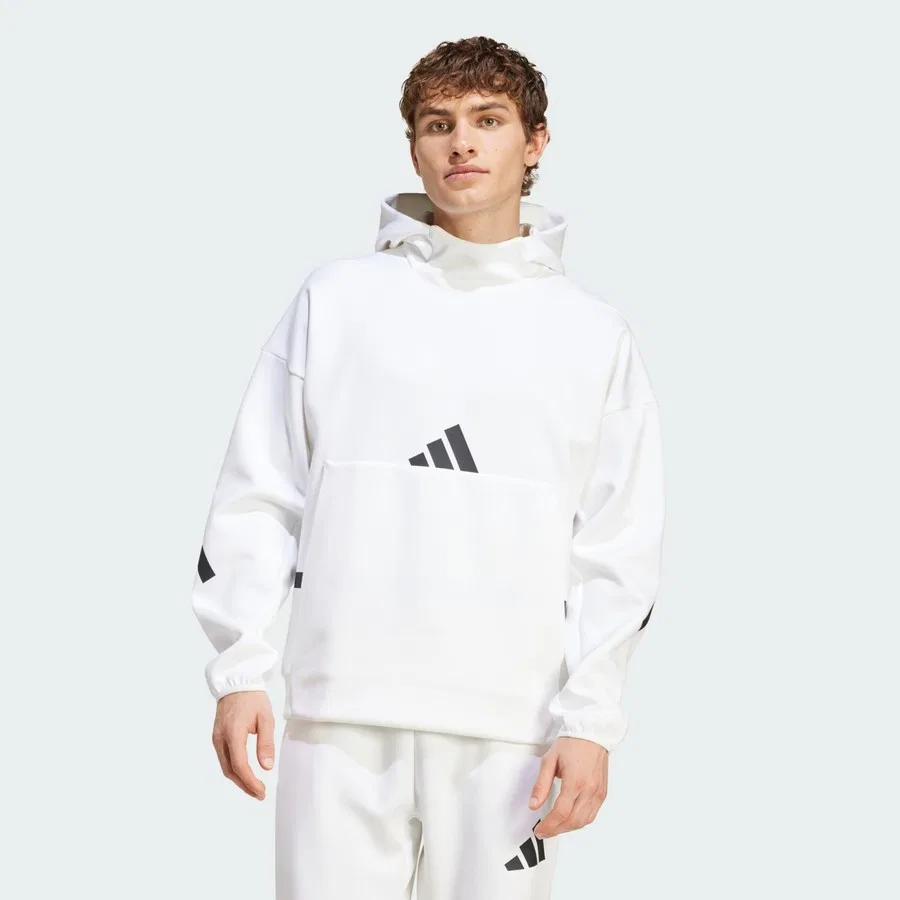 Худи с капюшоном из футера adidas Sportswear Z.N.E. Hoodie, Белый