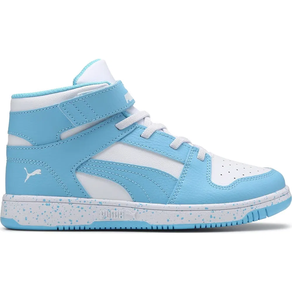 Детские высокие кроссовки Rebound Layup Puma, Blue/White — фото 2