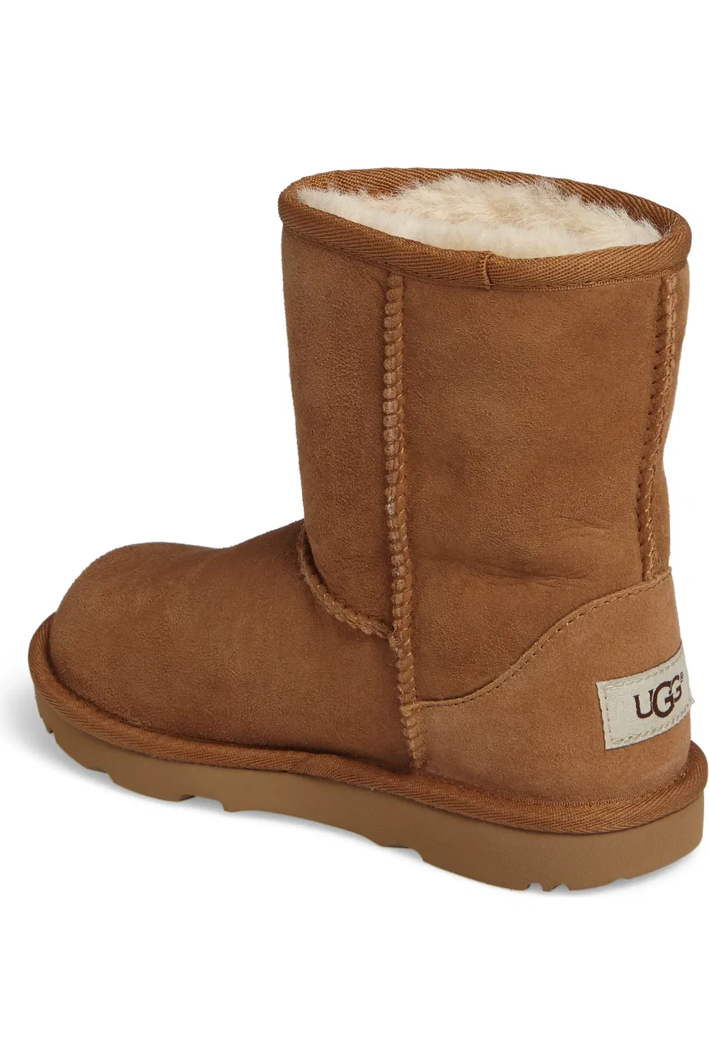 Детские ботинки зимние Classic Short II UGG, Chestnut Brown — фото 2