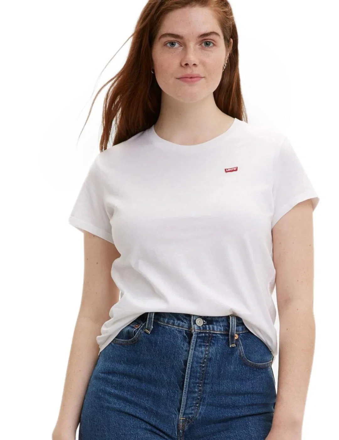 Женская футболка с логотипом Levi's, Цвет: Weiss — фото 3
