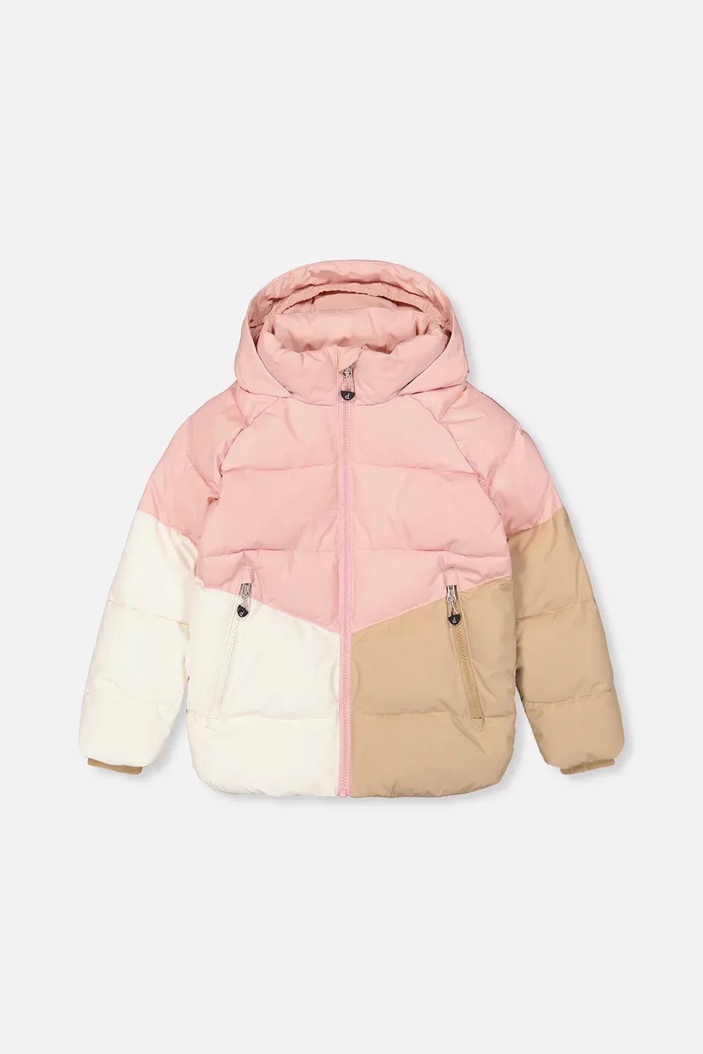 Детский зимний пуховик с утеплителем Deux par Deux, Pale Dusty Pink