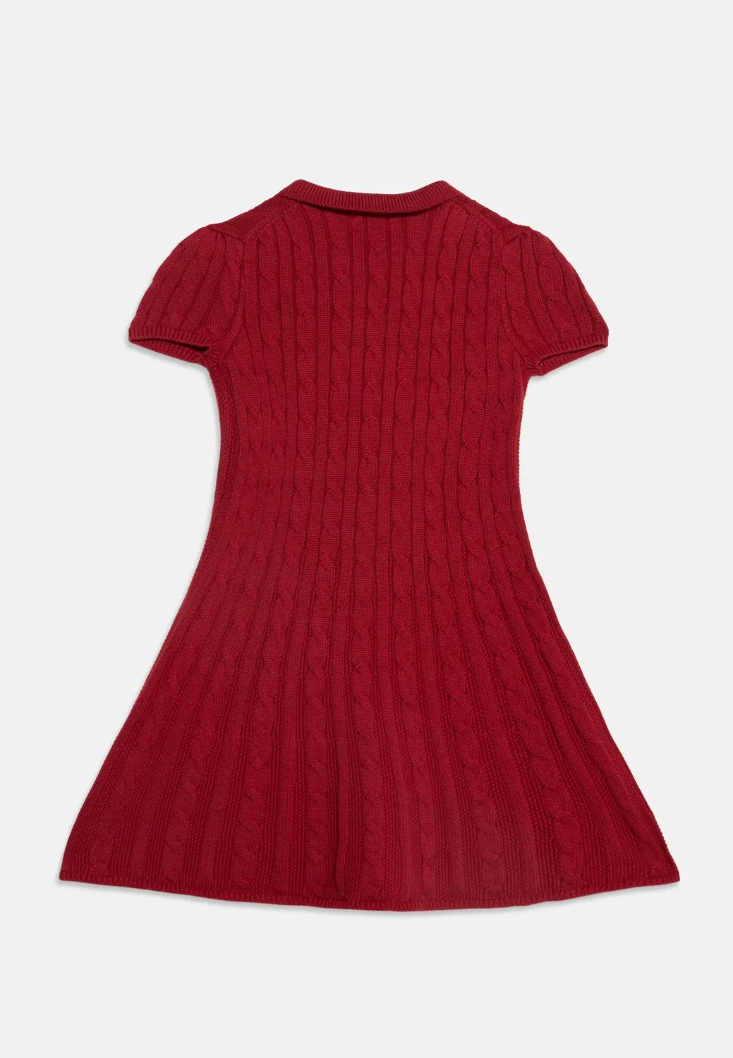 Классическое повседневное платье с косами - платье-свитер Polo Ralph Lauren, Camden Red — фото 2