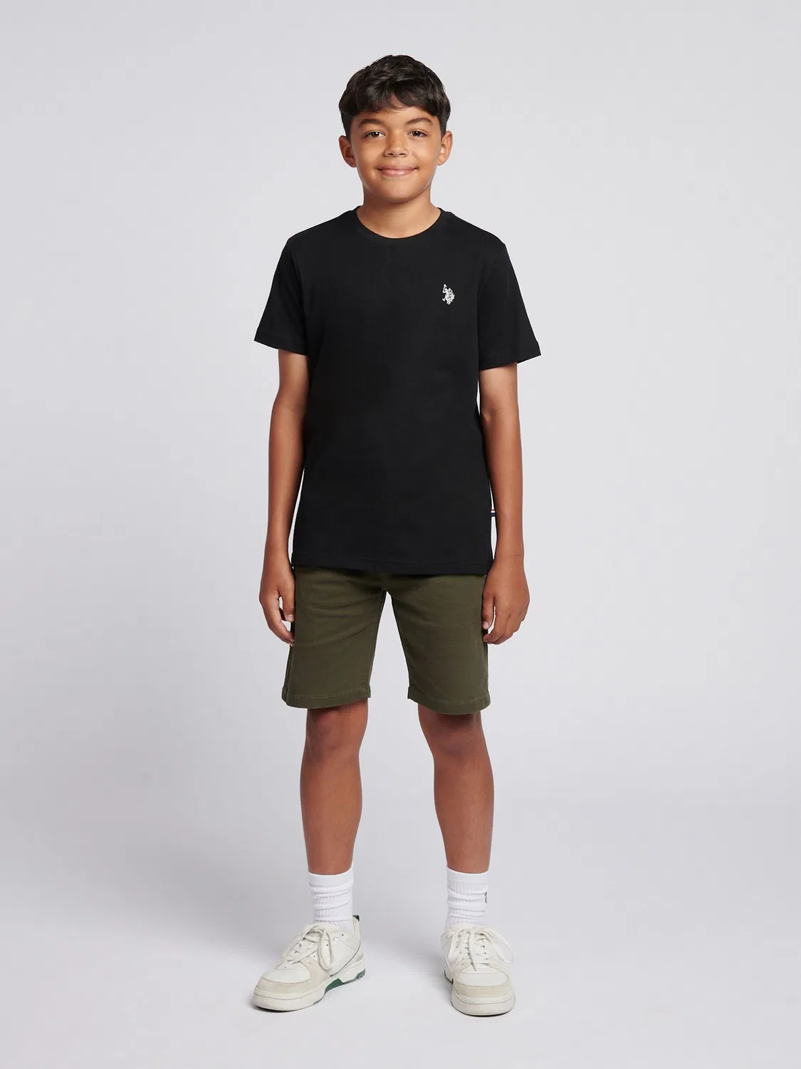 Футболка с текстурой, Double Horsemen U.S. Polo Assn., черный — фото 3