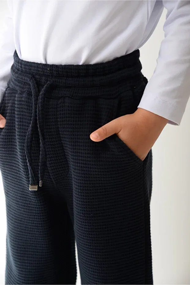 Детские брюки для мальчиков мешковатые Kidspitircik, Navy Blue — фото 2