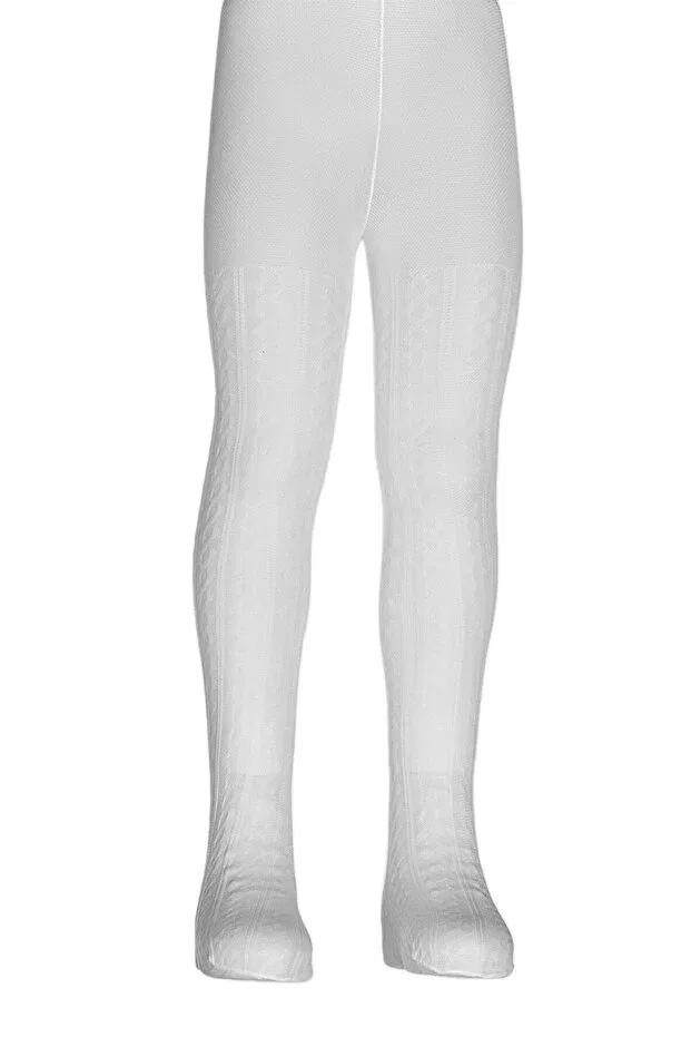 Детские колготки с узором Dore Çorap, White