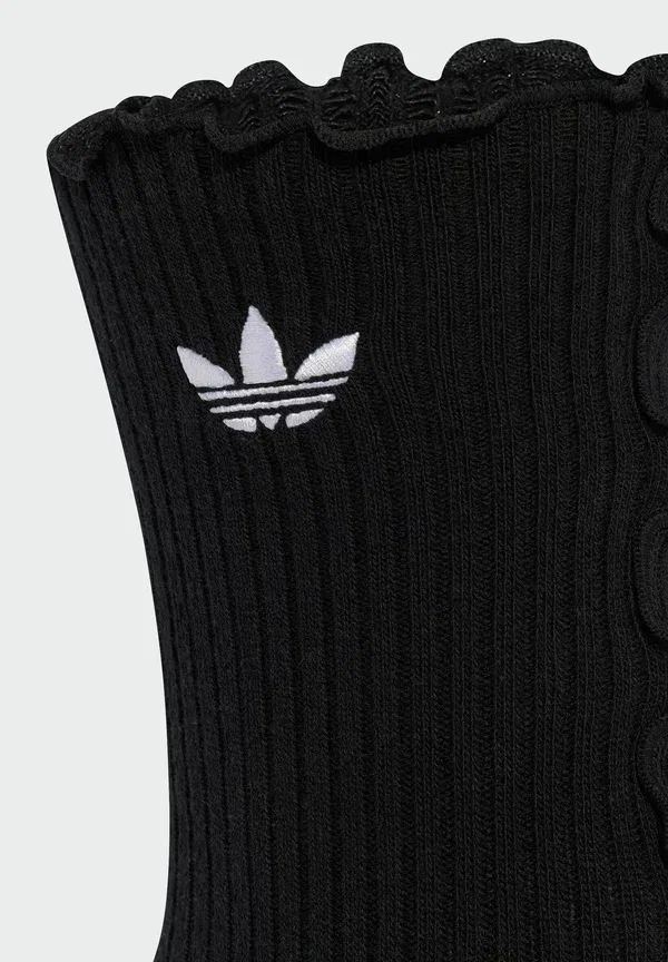 Носки с оборками, комплект из 2 пар, унисекс - носки Adidas Originals, белый/черный — фото 4