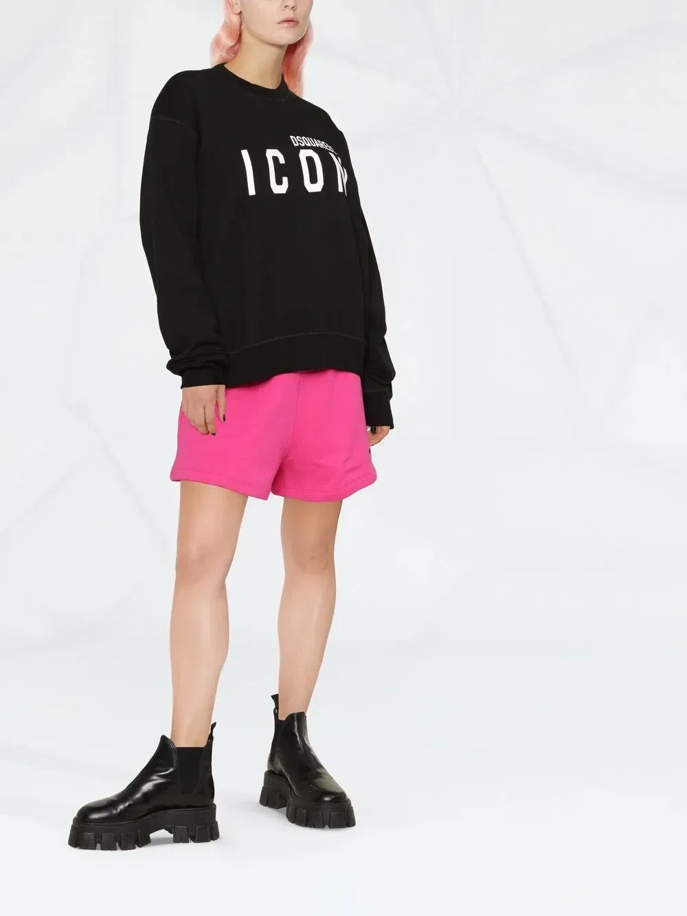 Толстовка с принтом Icon Dsquared2, черный — фото 4