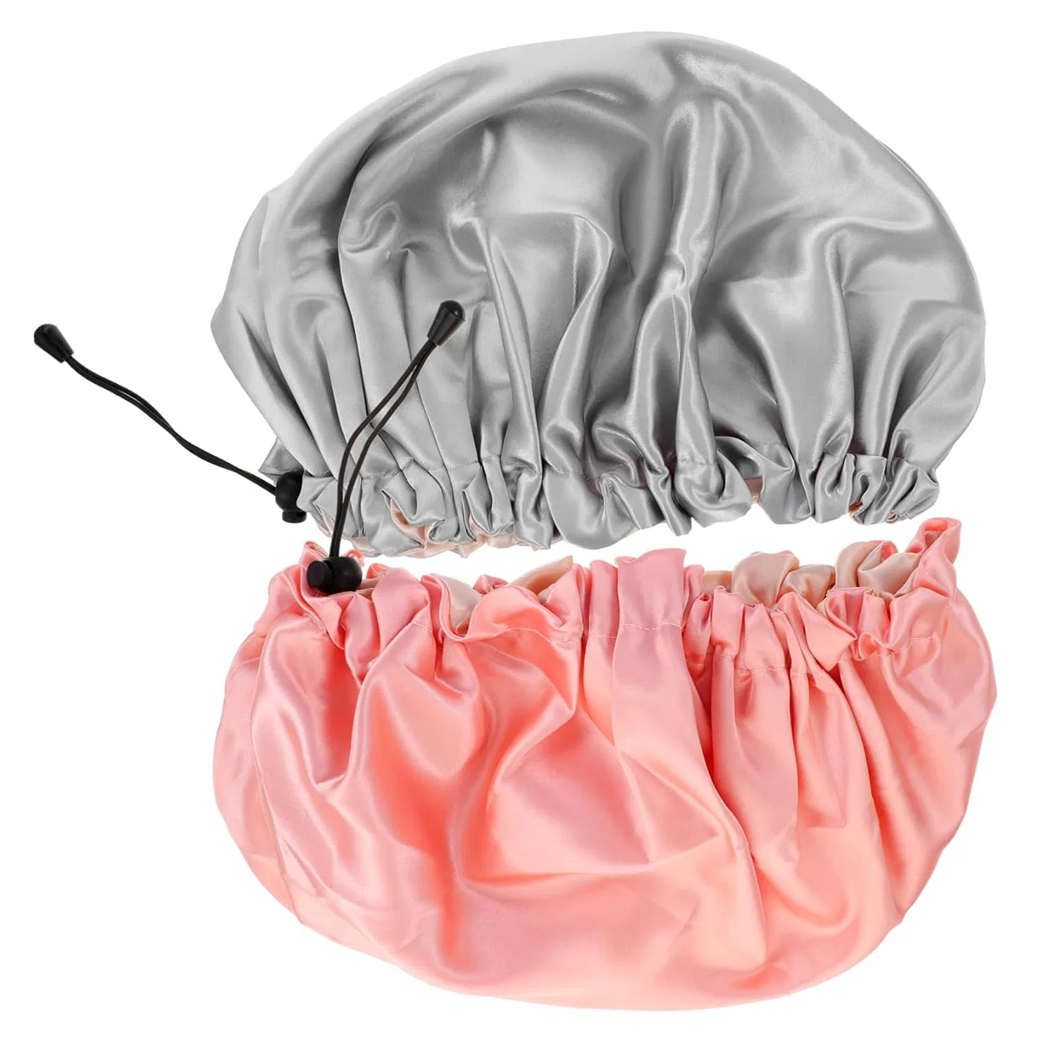 Набор шапочек для душа 6 шт, Satin, Housoutil, 34x34 см, Pink Grey — фото 3
