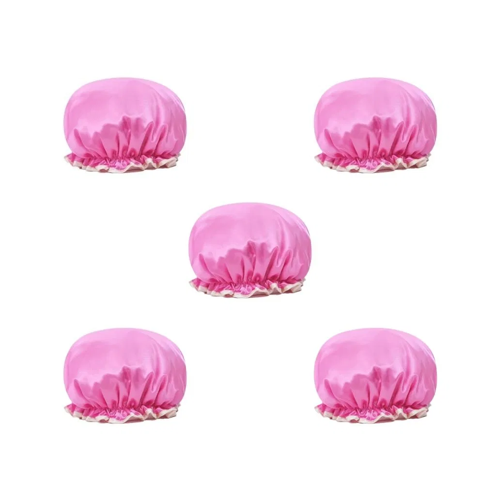 Шапочка для душа 5 шт, Satin/PEVA, Siepificius, Wassermelonenrot