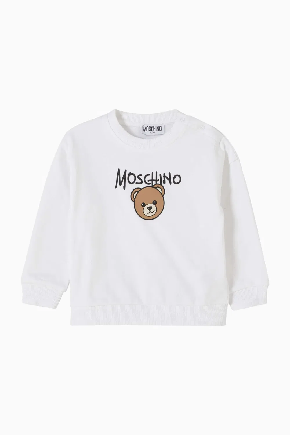 Свитшот хлопковый с принтом медведя Moschino
