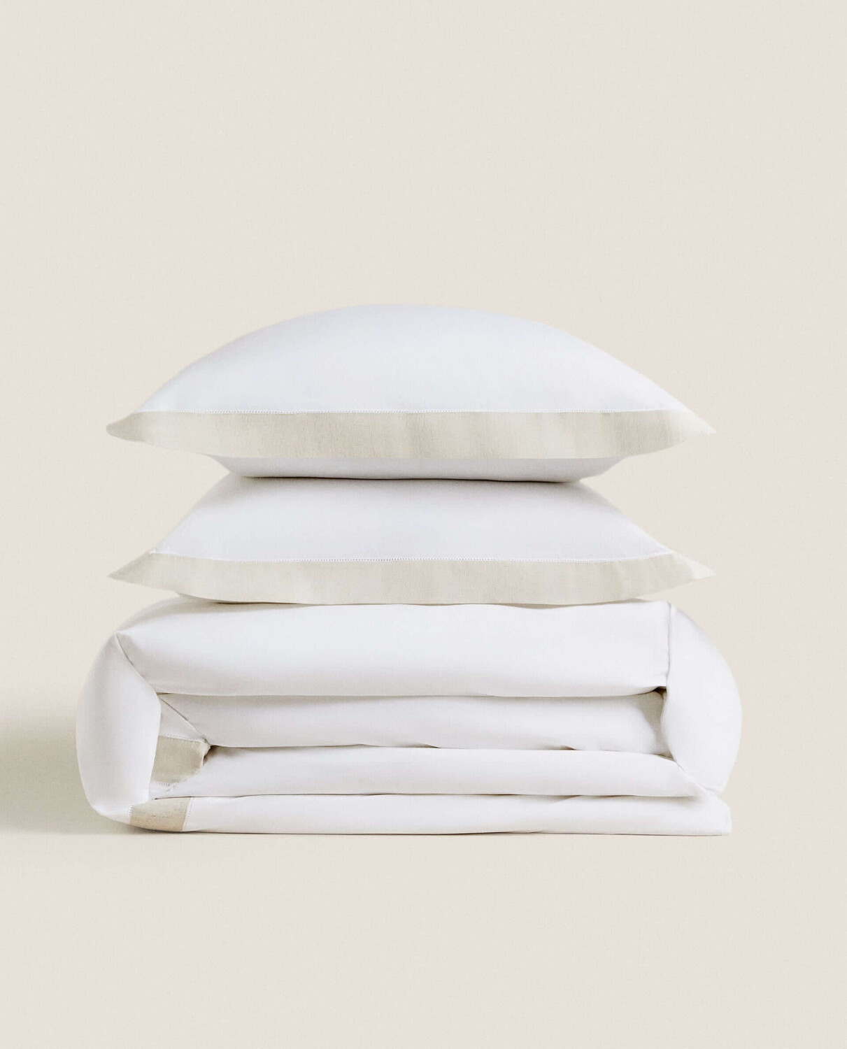 

Пододеяльник Zara Home Border, белый