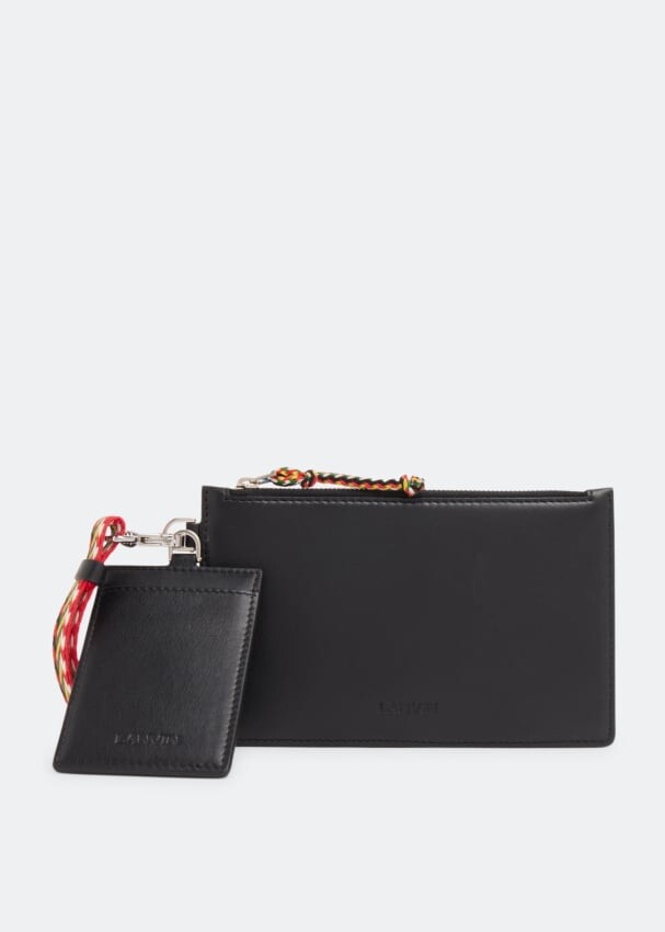 

Сумка LANVIN Leather double pouch, черный