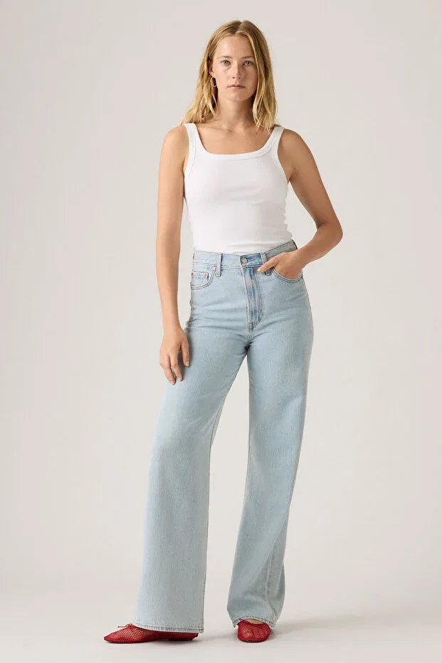 Женские джинсы с широкой штаниной Levi'S, Blue