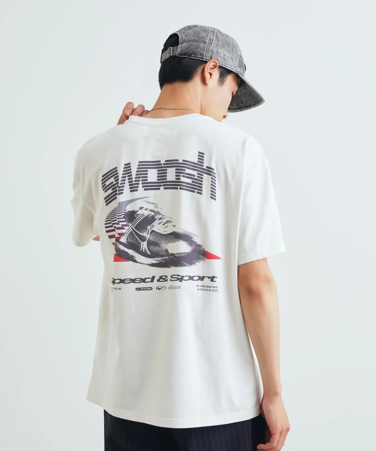 Мужская футболка хлопковая Nike Sportswear, Phantom, Крем — фото 4