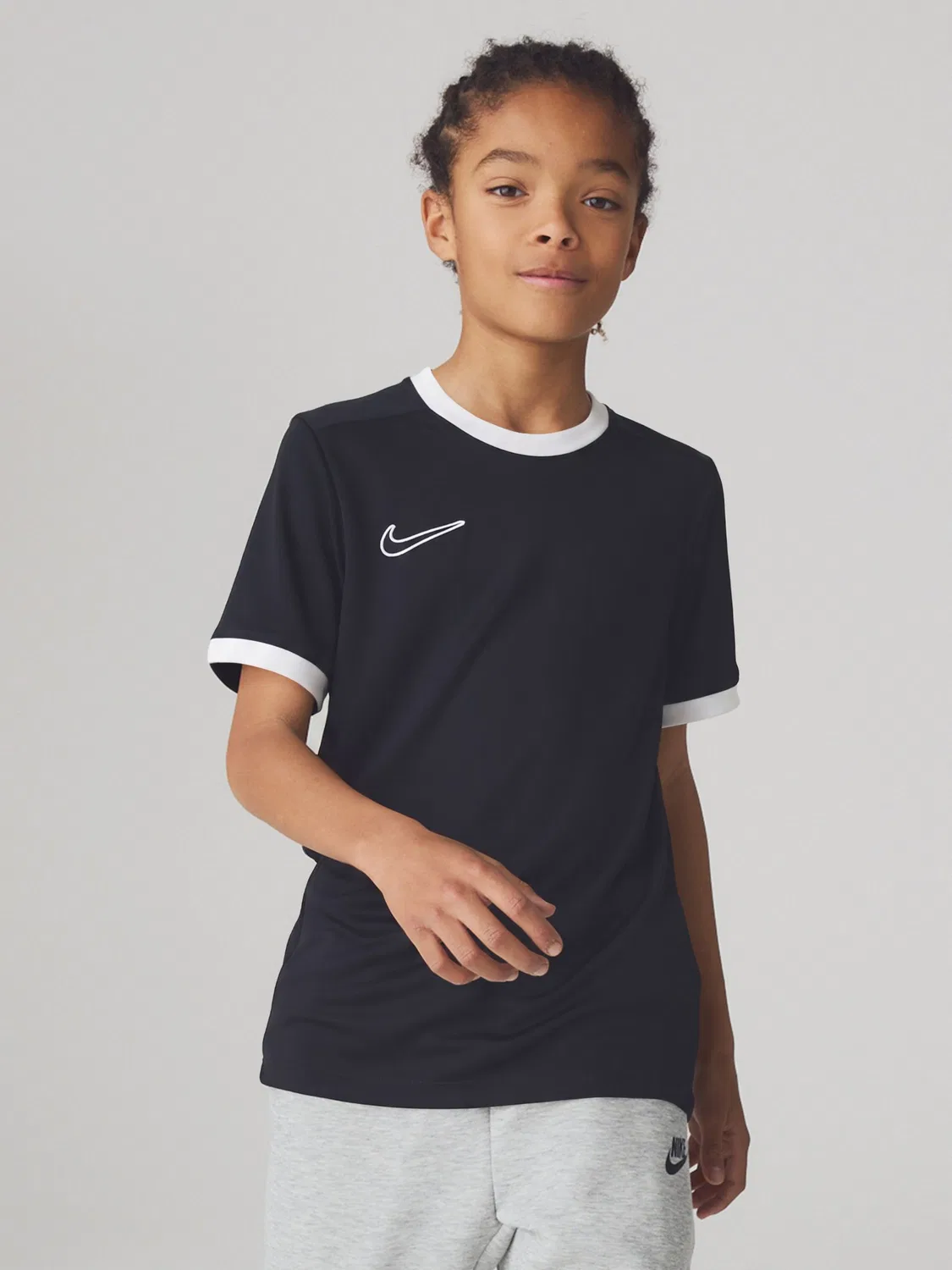 Футболка футбольная Dri-FIT Academy 25 Nike, черный/белый